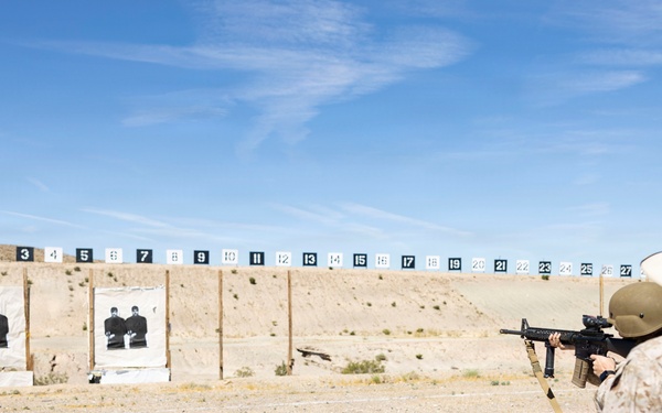 U.S. Marines conduct Annual Rifle Qualification at MCLB Barstow