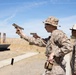 U.S. Marines at MCLB Barstow participate in pistol qualification