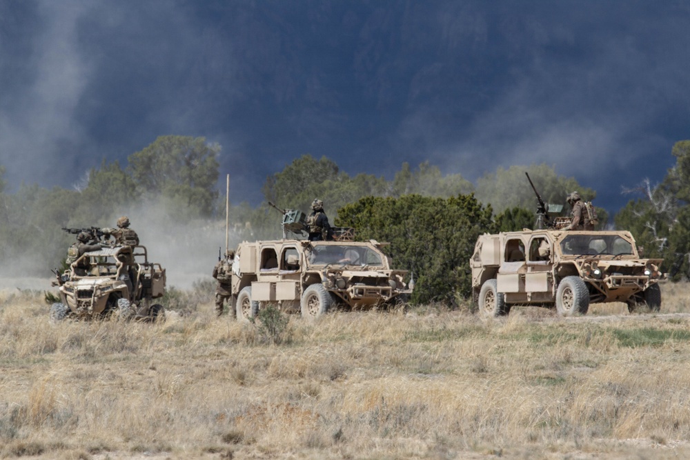10th Special Forces Group Green Berets conduct a Combined Arms Live-Fire Exercise