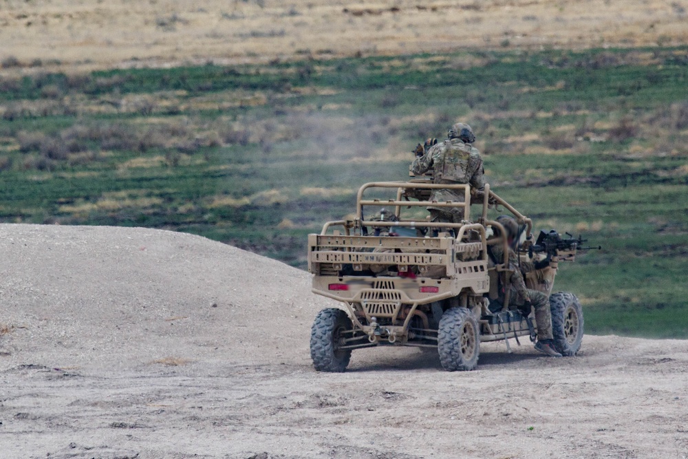 10th Special Forces Group Green Berets conduct a Combined Arms Live-Fire Exercise