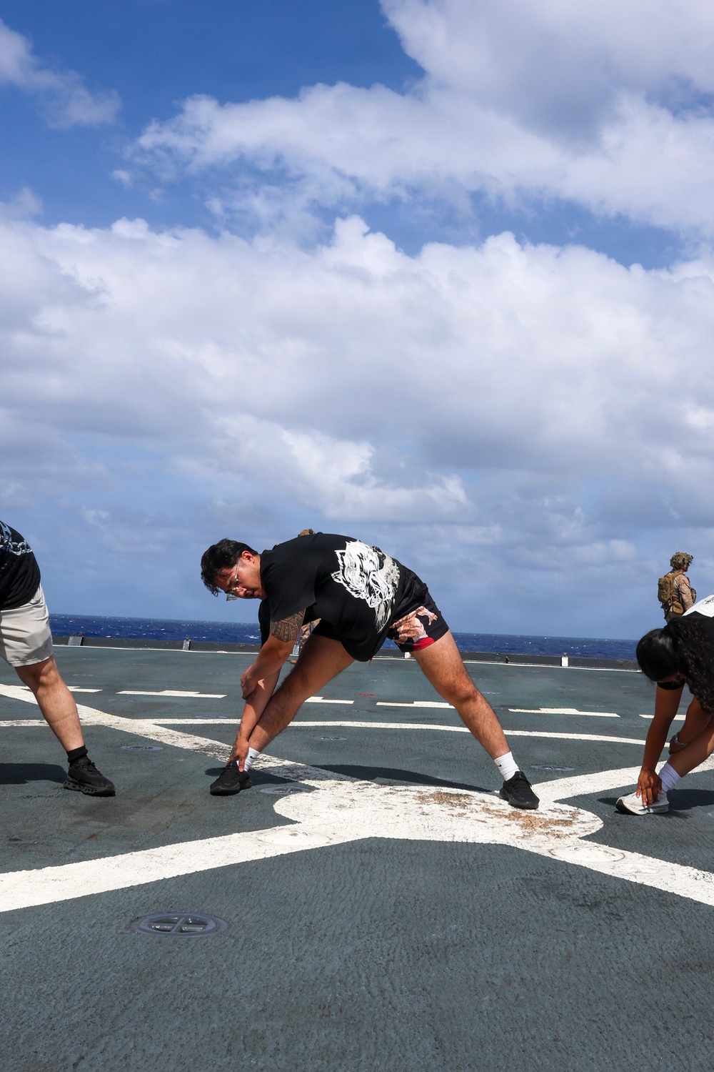 Comstock Conducts Physical Training