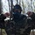 Maryland Guard Soldier dons MOPP 4 during the Maryland National Guard Best Warrior Competition.