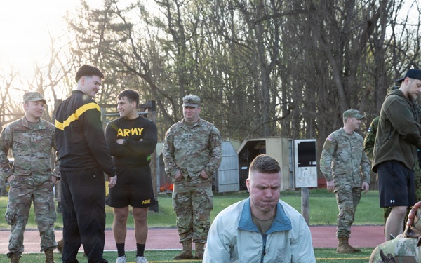 Soldier Performs Plank