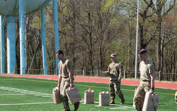 Soldiers Carry Water Jugs
