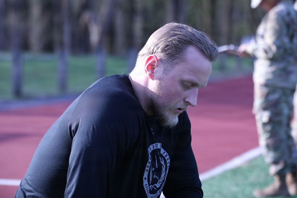 Estonian soldier rests