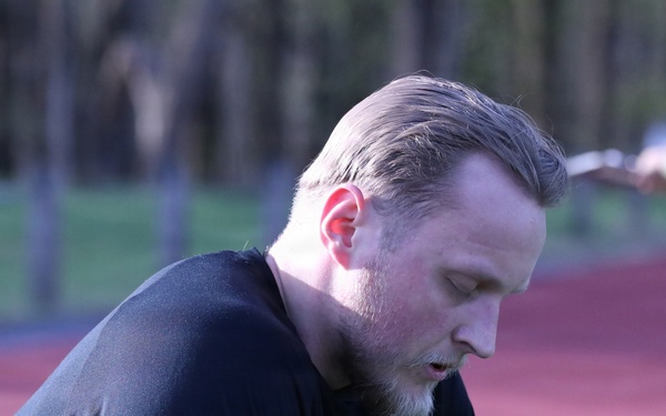 Estonian soldier rests