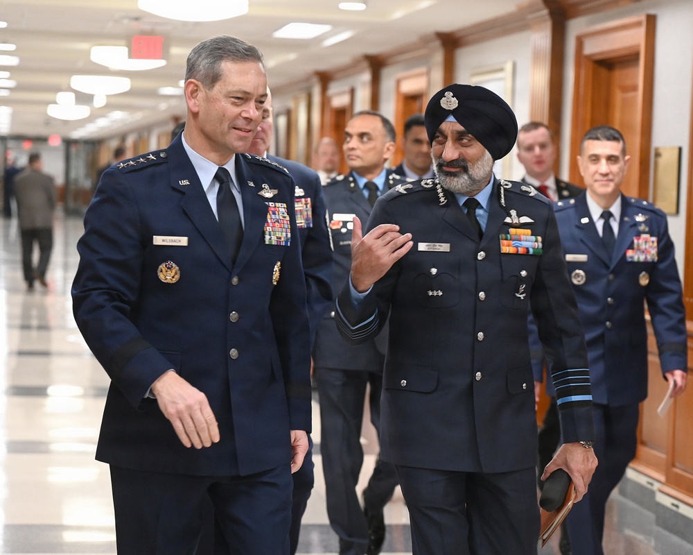 CSAF Meets With India Air Chief Marshal