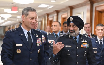CSAF Meets With India Air Chief Marshal