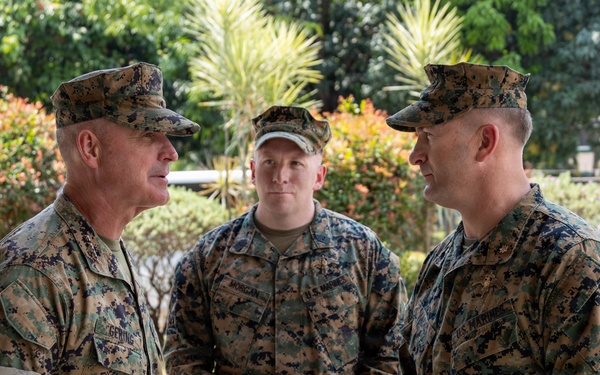 The 38th Assistant Commandant of the Marine Corps visits SOTF-P Marines