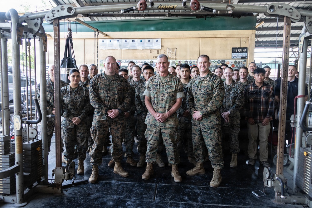 The 38th Assistant Commandant of the Marine Corps visits SOTF-P Marines