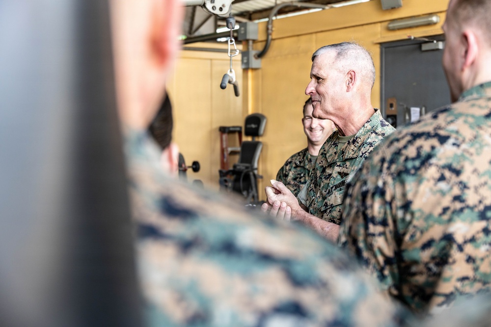 The 38th Assistant Commandant of the Marine Corps visits SOTF-P Marines