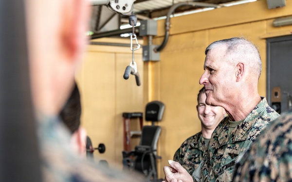 The 38th Assistant Commandant of the Marine Corps visits SOTF-P Marines