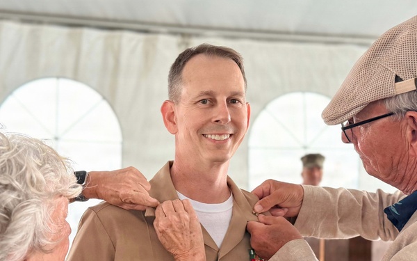 Senior Chief Constructionman Michael Ramey was promoted to master chief petty officer during a ceremony at Joint Base Pearl Harbor-Hickam