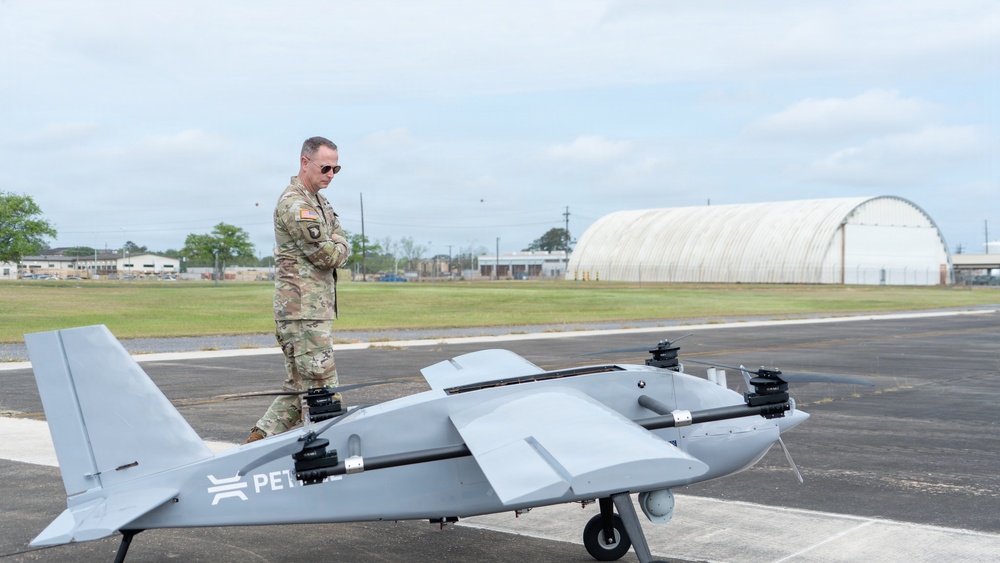 Brig. Gen. Travis McIntosh Observes Aero Sky Drone Testing at JRTC