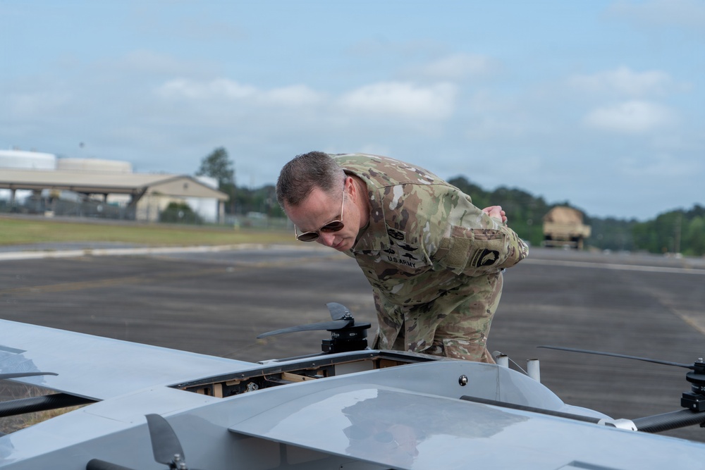 Brig. Gen. Travis McIntosh Observes Aero Sky Drone Testing at JRTC