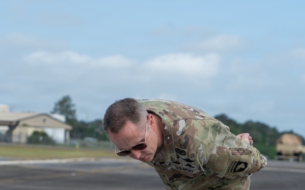 Brig. Gen. Travis McIntosh Observes Aero Sky Drone Testing at JRTC