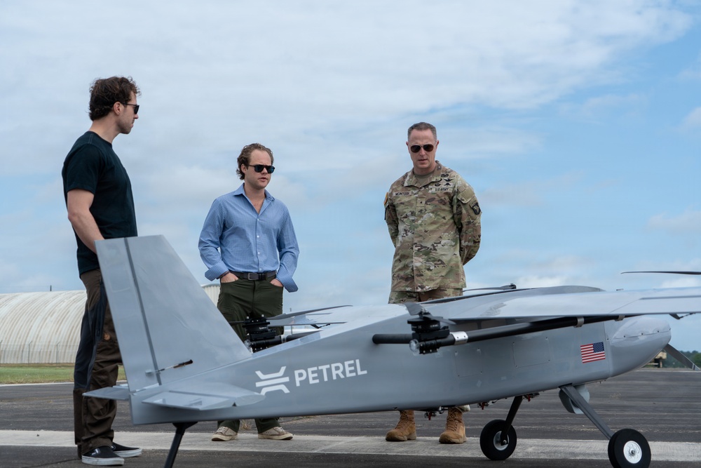 Brig. Gen. Travis McIntosh Observes Aero Sky Drone Testing at JRTC