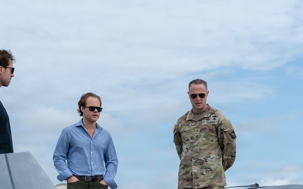 Brig. Gen. Travis McIntosh Observes Aero Sky Drone Testing at JRTC