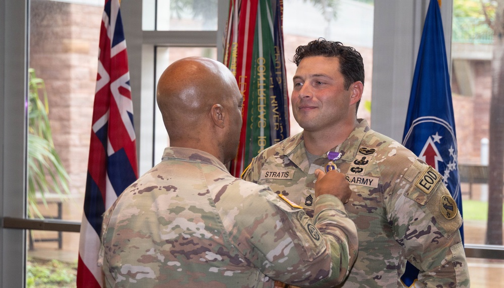 USARPAC Soldier awarded Purple Heart for wounds sustained during Afghanistan deployment