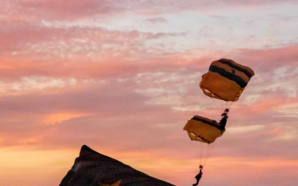 The U.S. Army Parachute Team jumps for Gulf Coast Salute Airshow