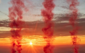 The U.S. Army Parachute Team jumps for Gulf Coast Salute Airshow