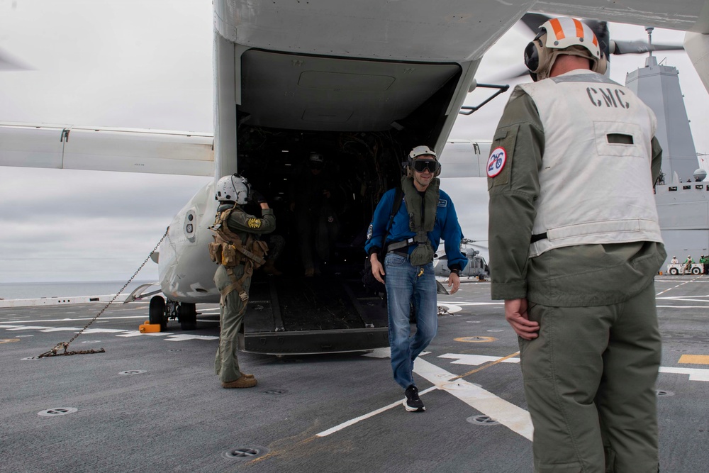 NASA Administrator, ESG3, Deputy Commander First Air Force visit USS John P. Murtha