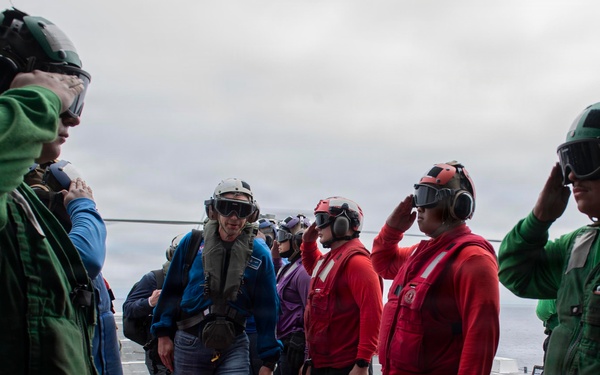 NASA Administrator, ESG3, Deputy Commander First Air Force visit USS John P. Murtha