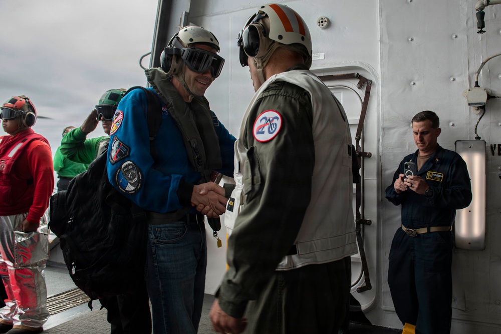 NASA Administrator, ESG3, Deputy Commander First Air Force visit USS John P. Murtha