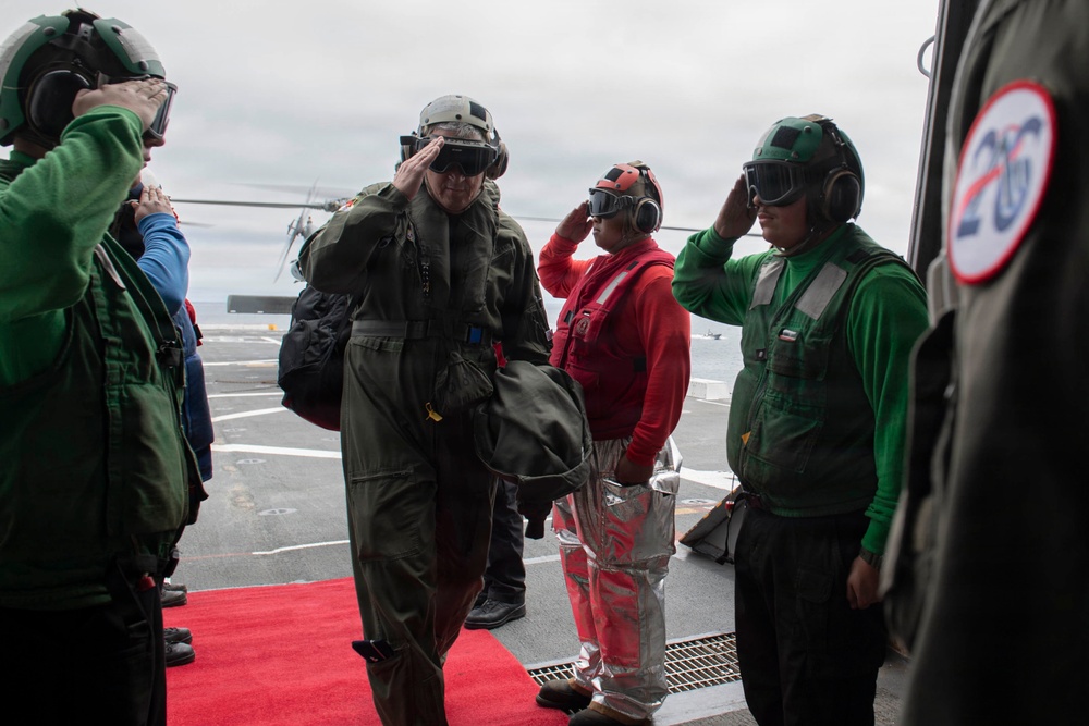 NASA Administrator, ESG3, Deputy Commander First Air Force visit USS John P. Murtha