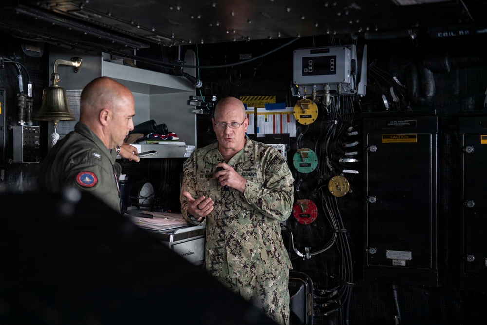 NASA Administrator, ESG3, Deputy Commander First Air Force visit USS John P. Murtha