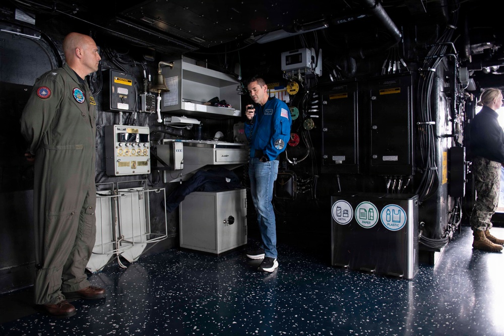 NASA Administrator, ESG3, Deputy Commander First Air Force visit USS John P. Murtha