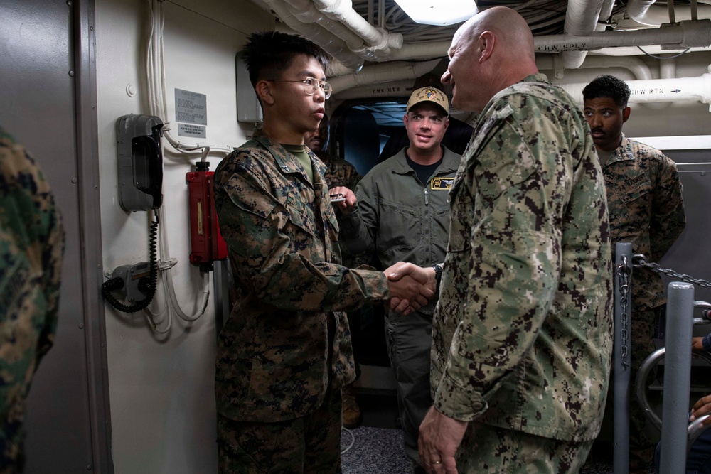 NASA Administrator, ESG3, Deputy Commander First Air Force visit USS John P. Murtha