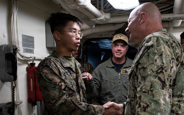 NASA Administrator, ESG3, Deputy Commander First Air Force visit USS John P. Murtha