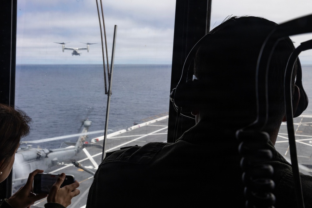 NASA Administrator, ESG3, Deputy Commander First Air Force visit USS John P. Murtha