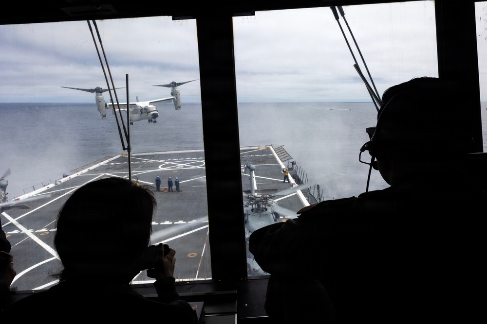 NASA Administrator, ESG3, Deputy Commander First Air Force visit USS John P. Murtha