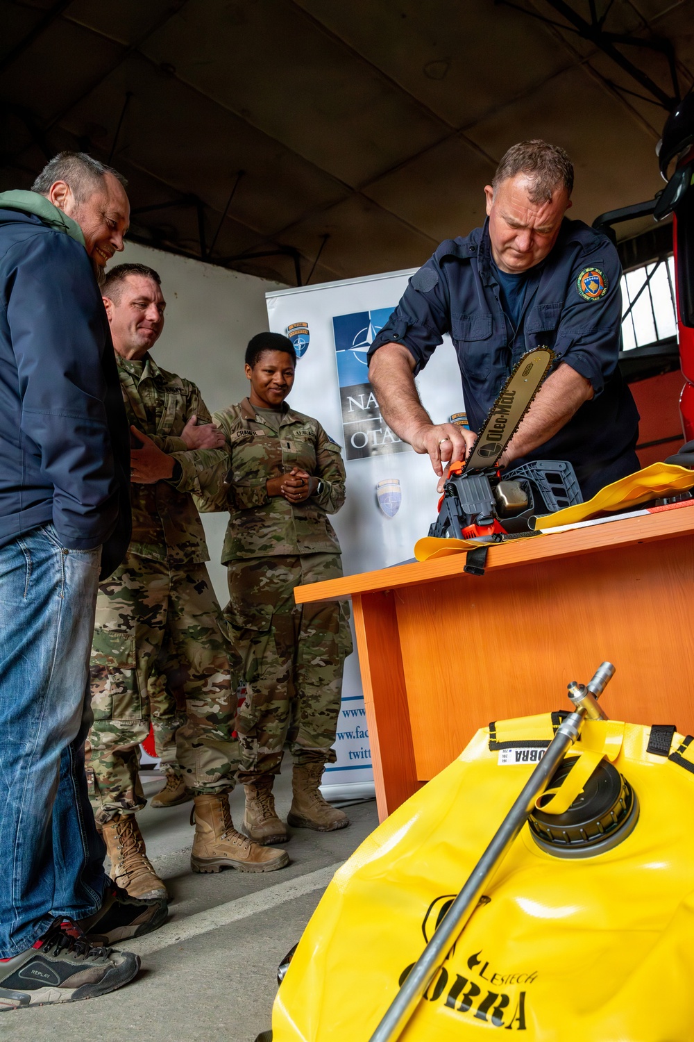 Kosovo Force (KFOR) supports Zubin Potok Fire Brigade with equipment donation