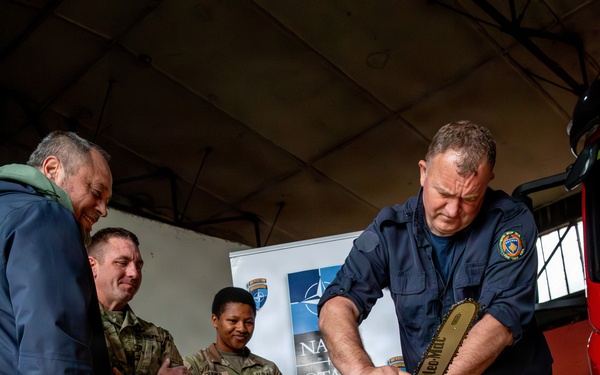 Kosovo Force (KFOR) supports Zubin Potok Fire Brigade with equipment donation