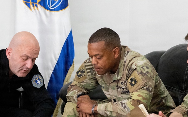 KFOR strengthens coordination with Kosovo Border Police during key leader engagement