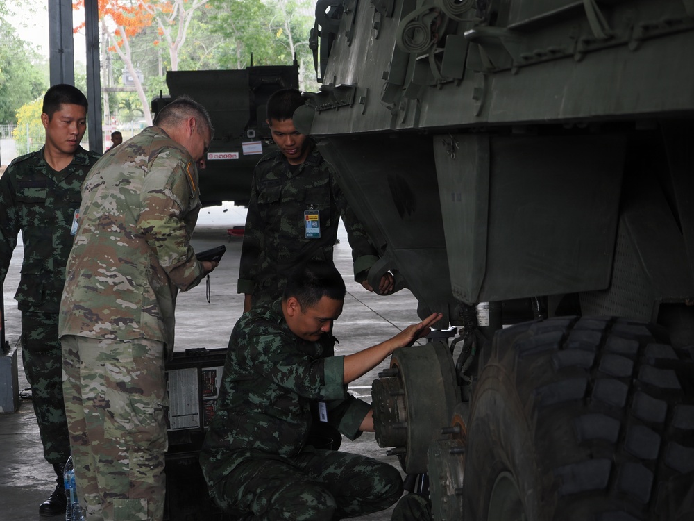 Washington National Guard provides expert trainers to Thai Stryker mechanics