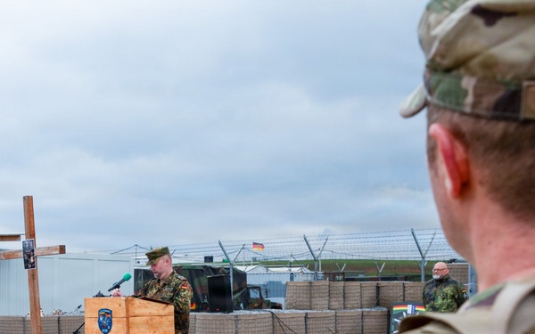 KFOR Soldiers honor fallen service members during German 16K3 Memorial March in Kosovo