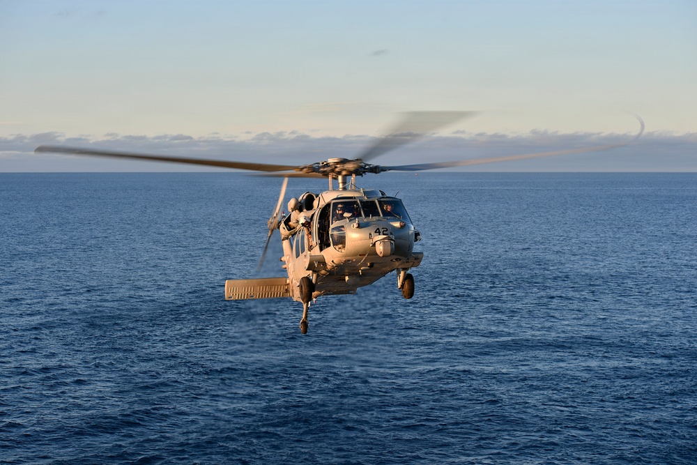 Defining moment in human spaceflight and joint maritime operations aboard USS John P Murtha
