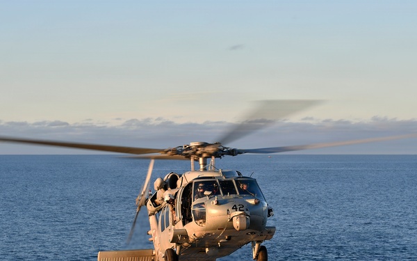 Defining moment in human spaceflight and joint maritime operations aboard USS John P Murtha