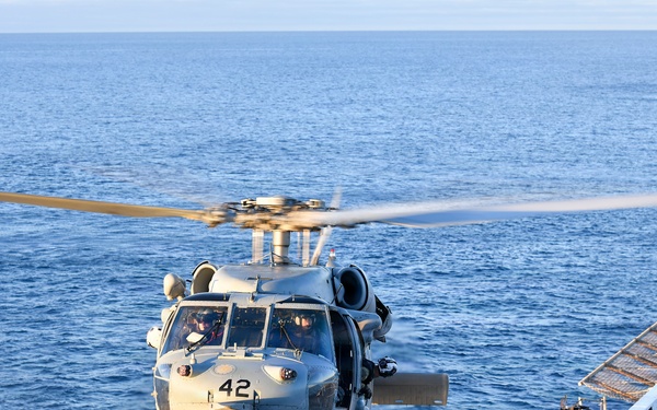 Defining moment in human spaceflight and joint maritime operations aboard USS John P Murtha