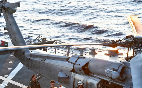 Defining moment in human spaceflight and joint maritime operations aboard USS John P Murtha