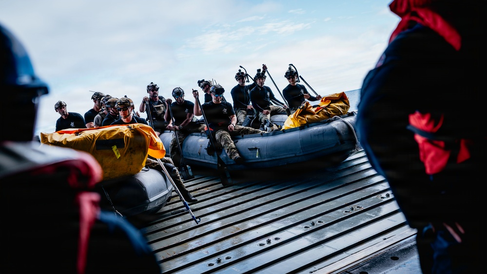 Navy Divers Prepare to Recover the Orion Space Craft