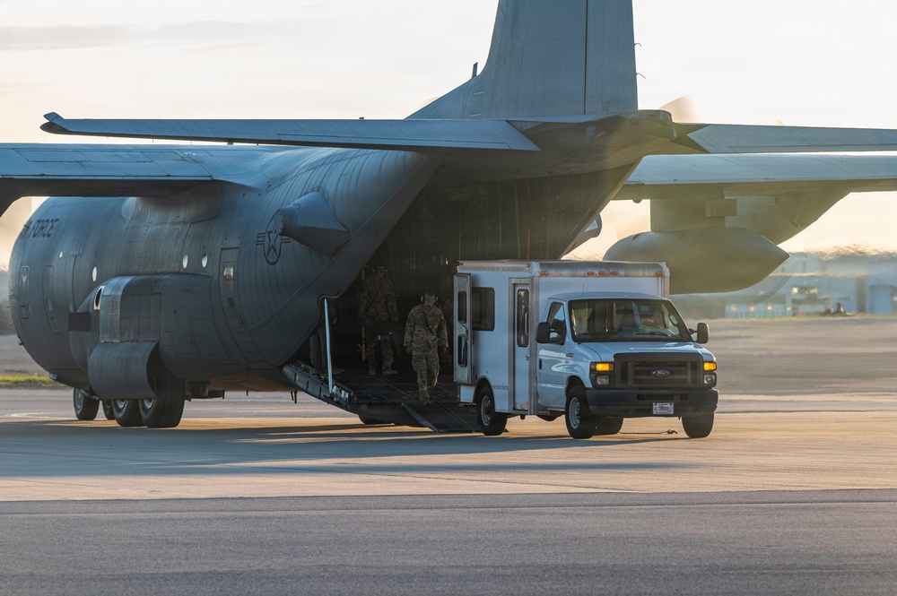911th AES in-flight training