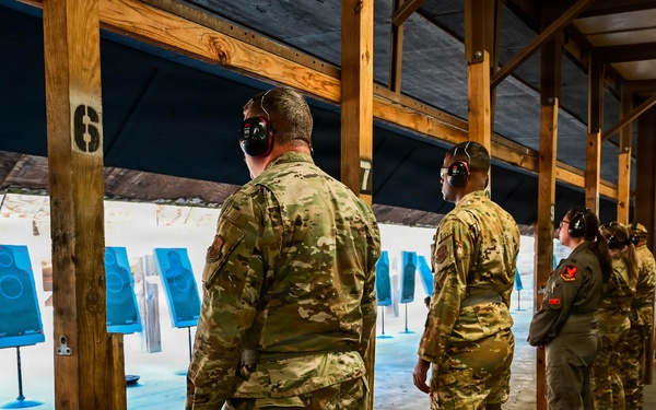 513th Air Control Group Airmen train with the M18 pistol