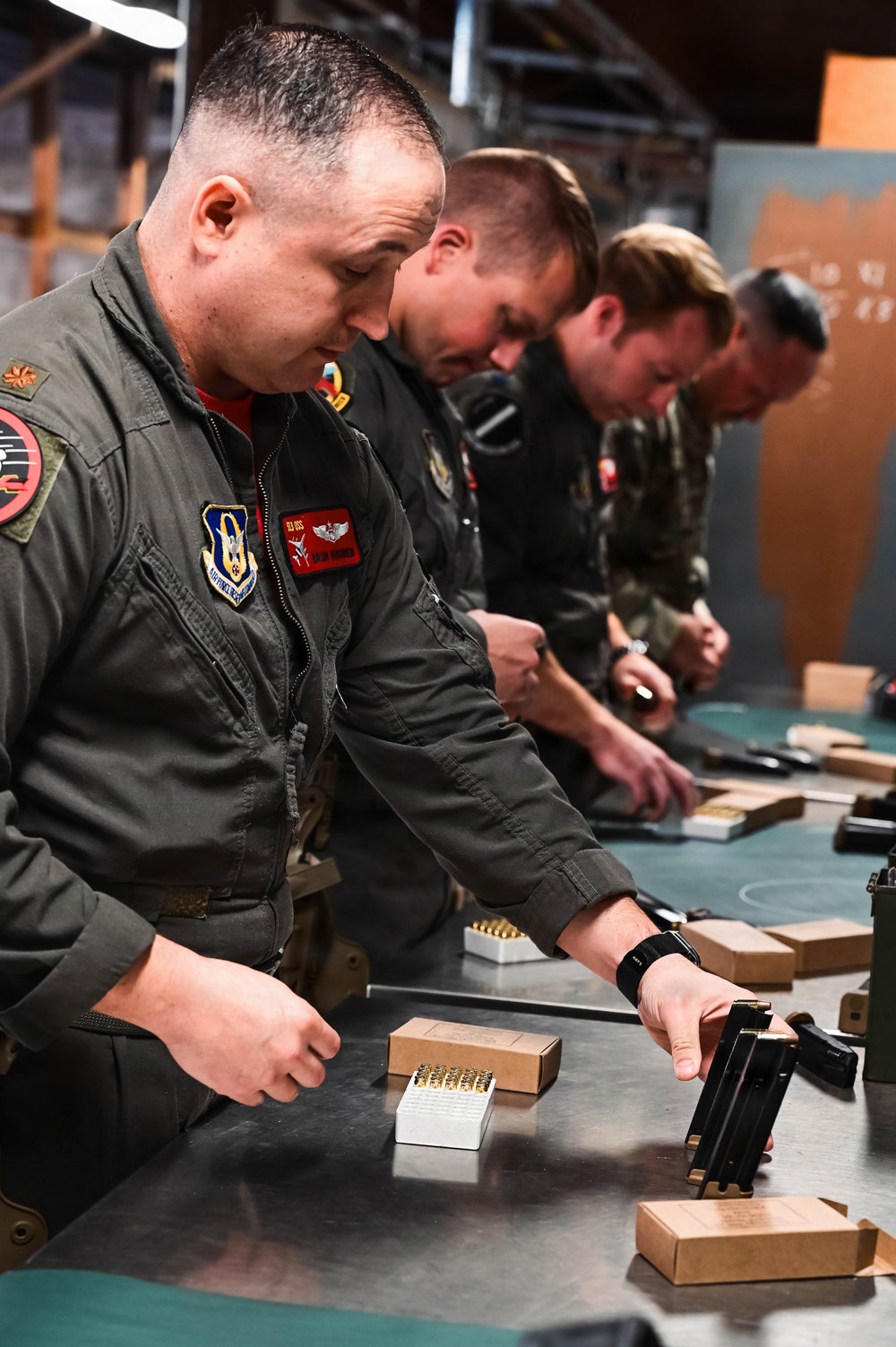 513th Air Control Group Airmen train with the M18 pistol