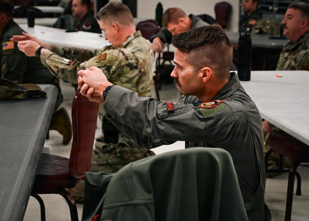 513th Air Control Group Airmen train with the M18 pistol