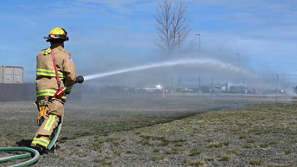 Montana Air National Guard fire department conducts training